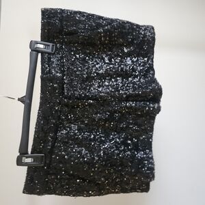 Black Sequin Shorts